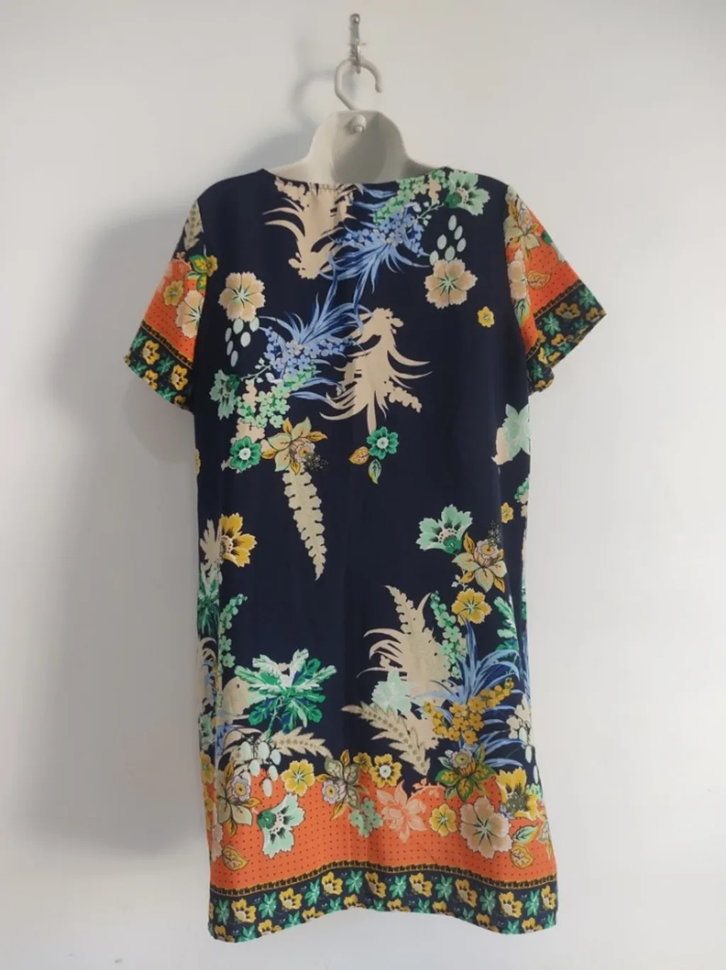 Vestido Marinho Floral SHEIN - Tam. M