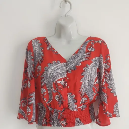 Camisa Vermelha Paisley - Tam. M