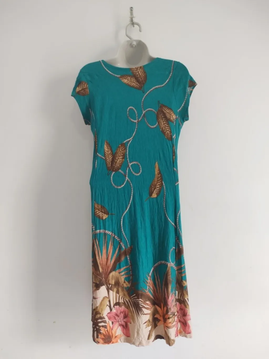 Vestido Estampado Midi - Tam. M