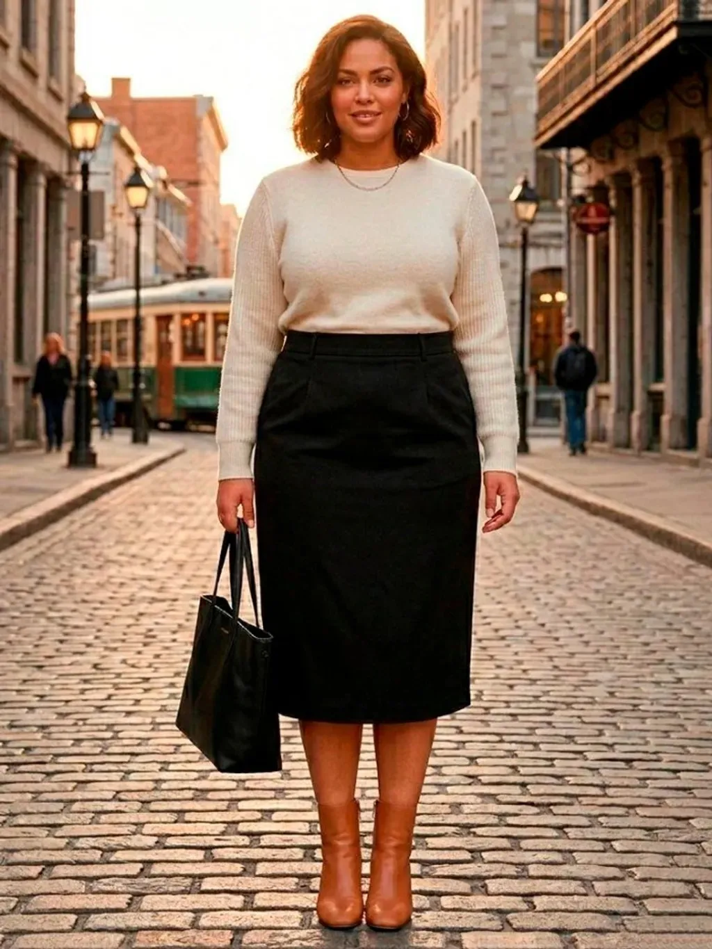 Saia Preta Midi - Tam. 46