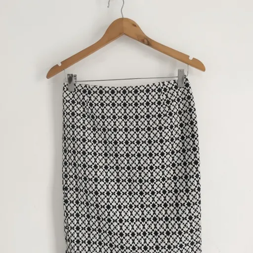 Saia Lápis Estampa Geométrica - Tam. P