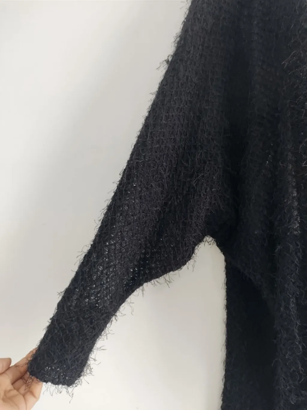 Cardigan Preto Felpudo - Tam. M