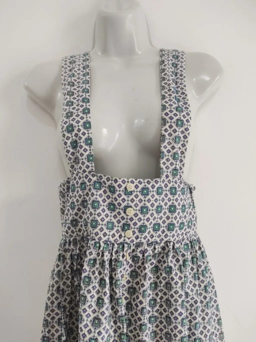 Vestido Salopete de Algodão - Tam. P