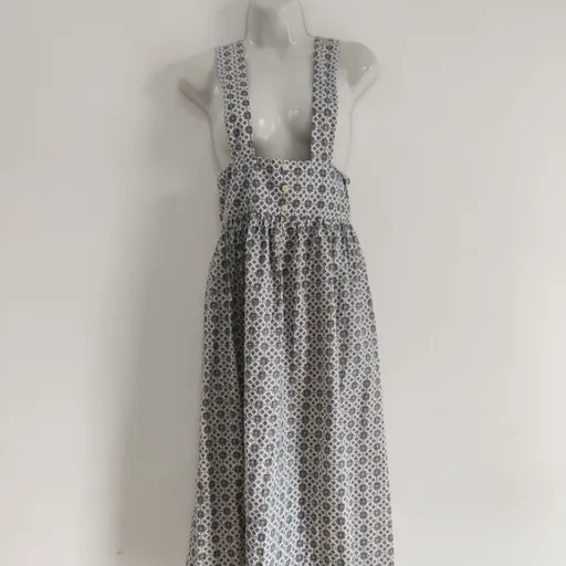 Vestido Salopete de Algodão - Tam. P