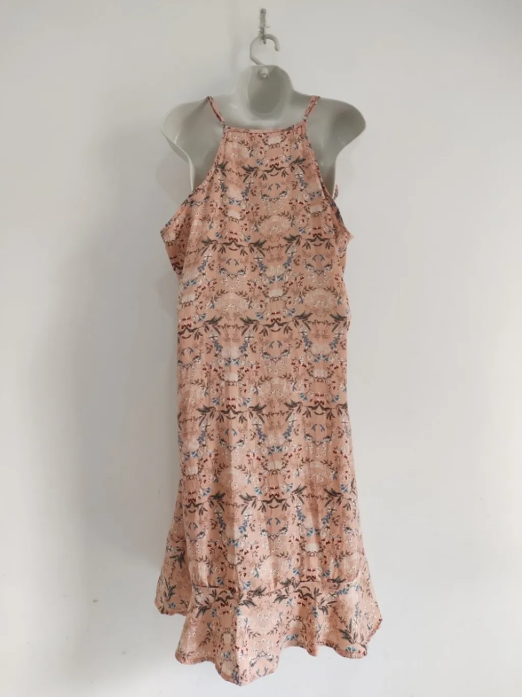 vestido rosa floral plus size - tam. gg