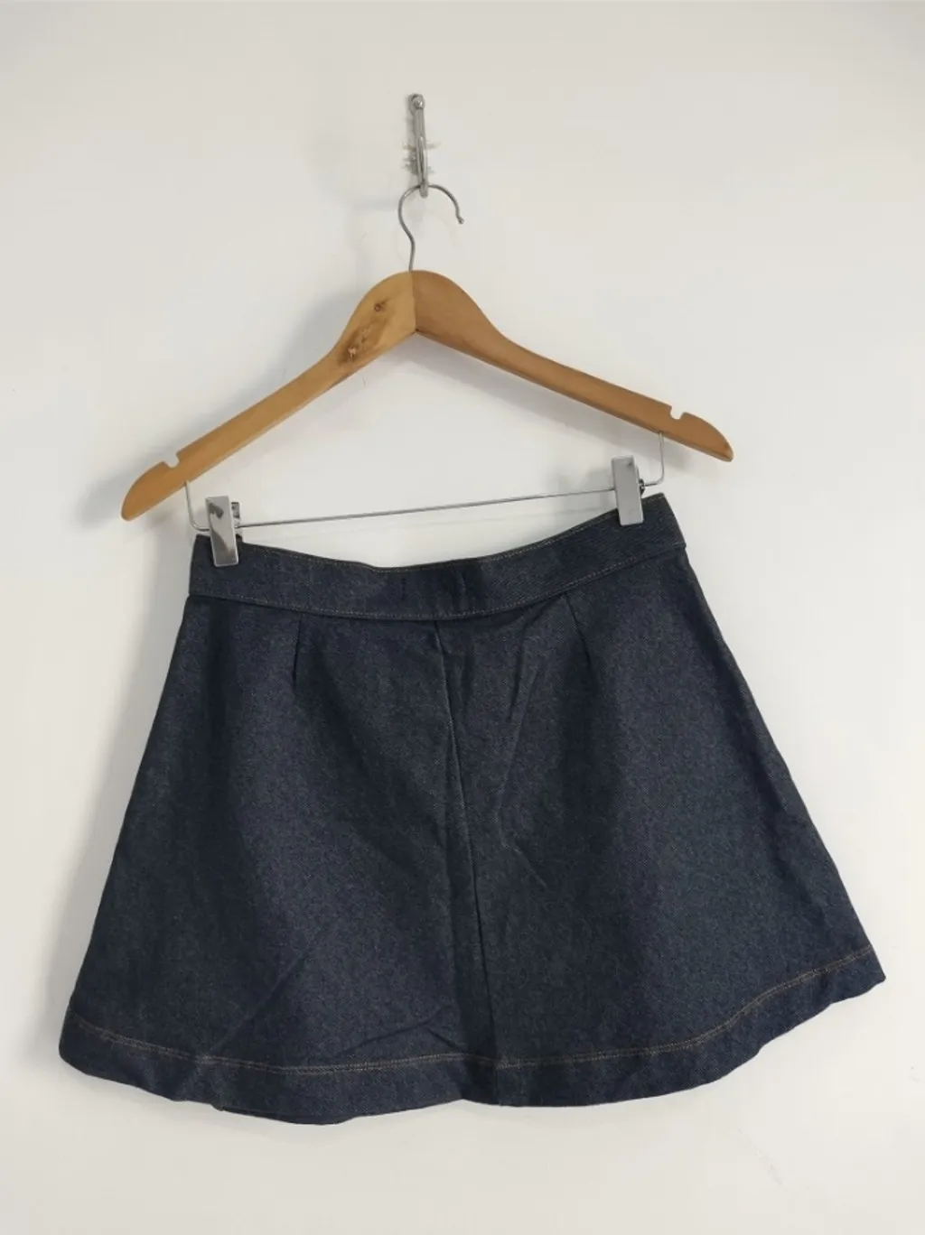 Saia de Algodão Jeans Escuro - Tam. P