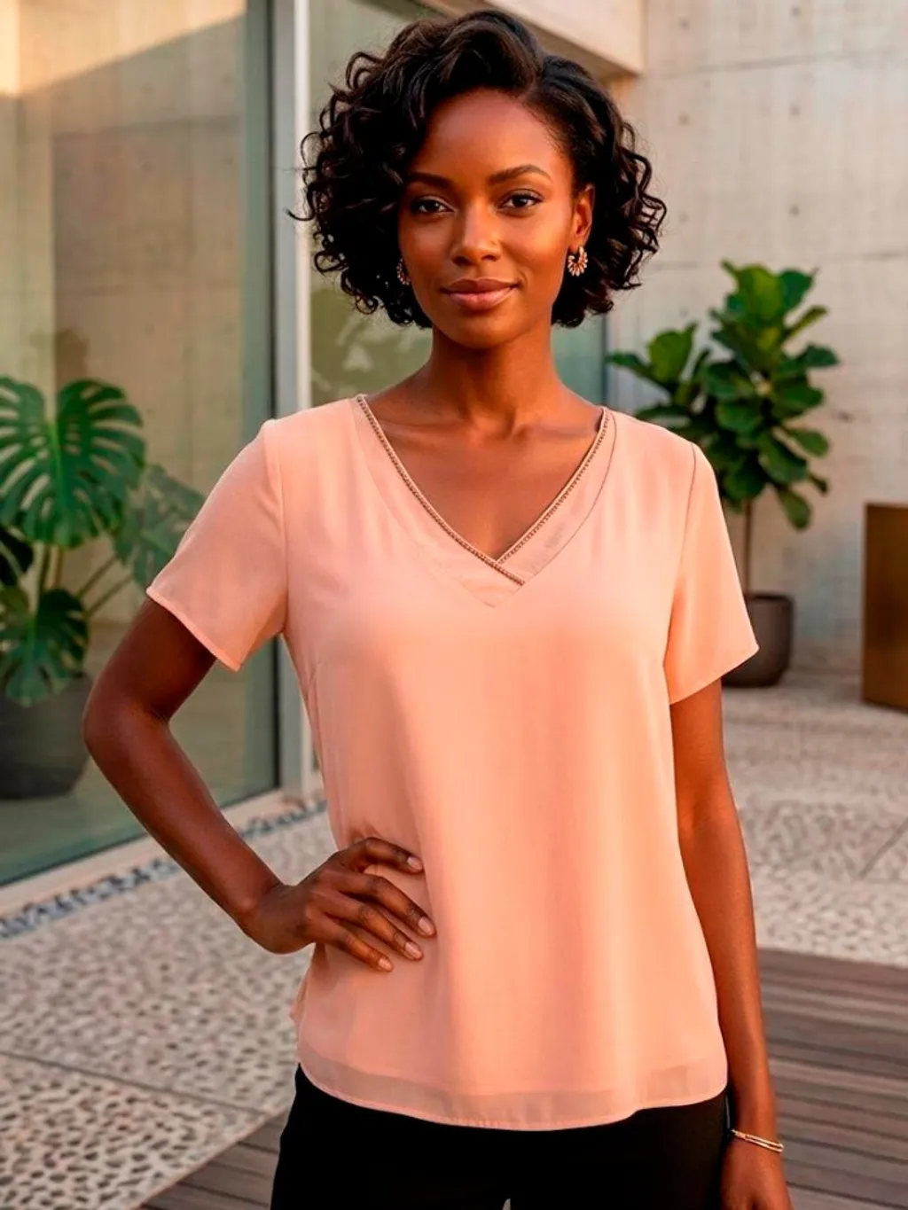 Blusa Decote nas Costas - Tam. M