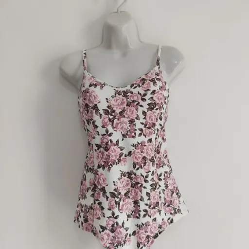 Body Floral com Bojo - Tam. M