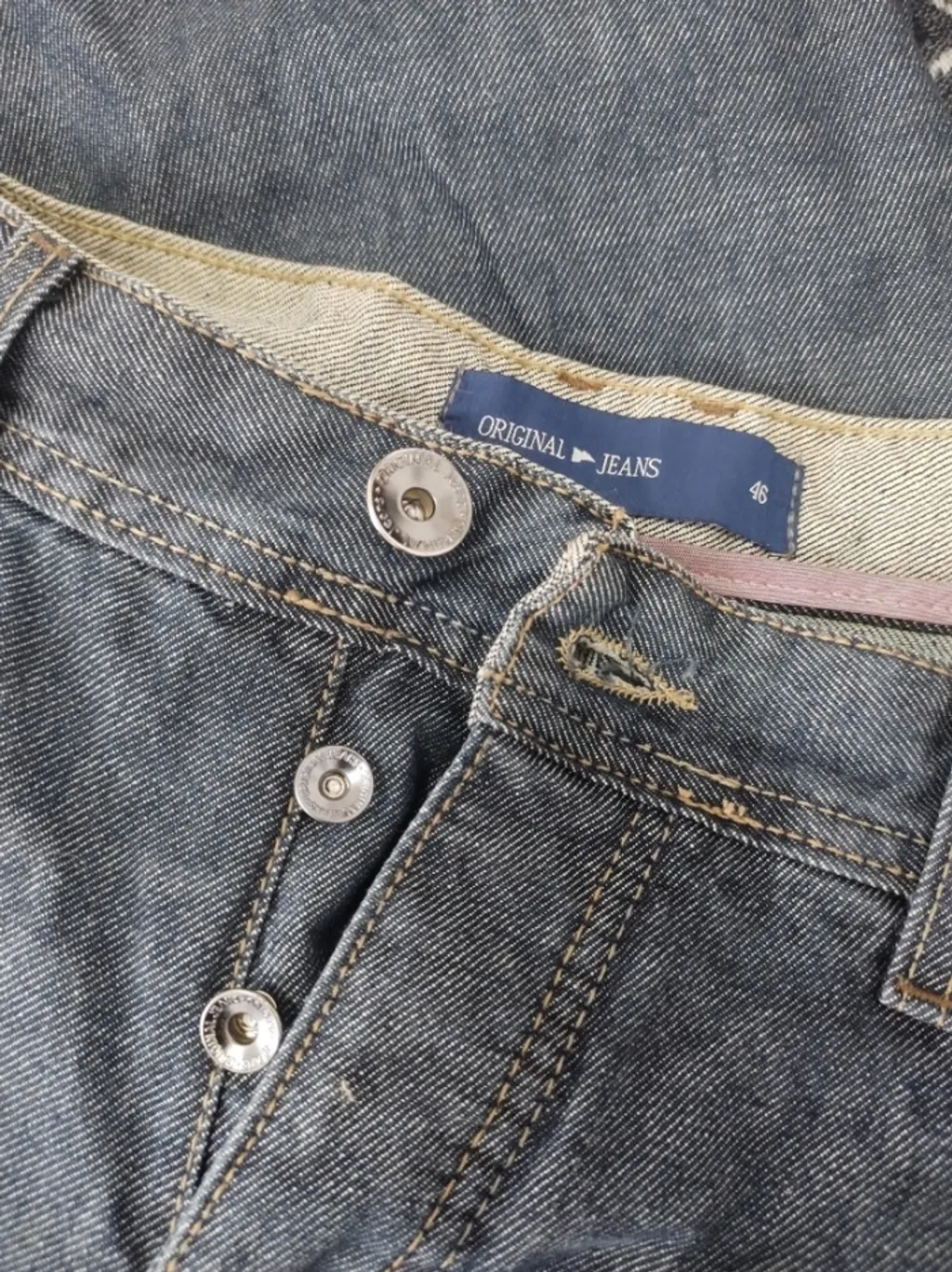 Calça Jeans Masculina Botões - Tam. 46