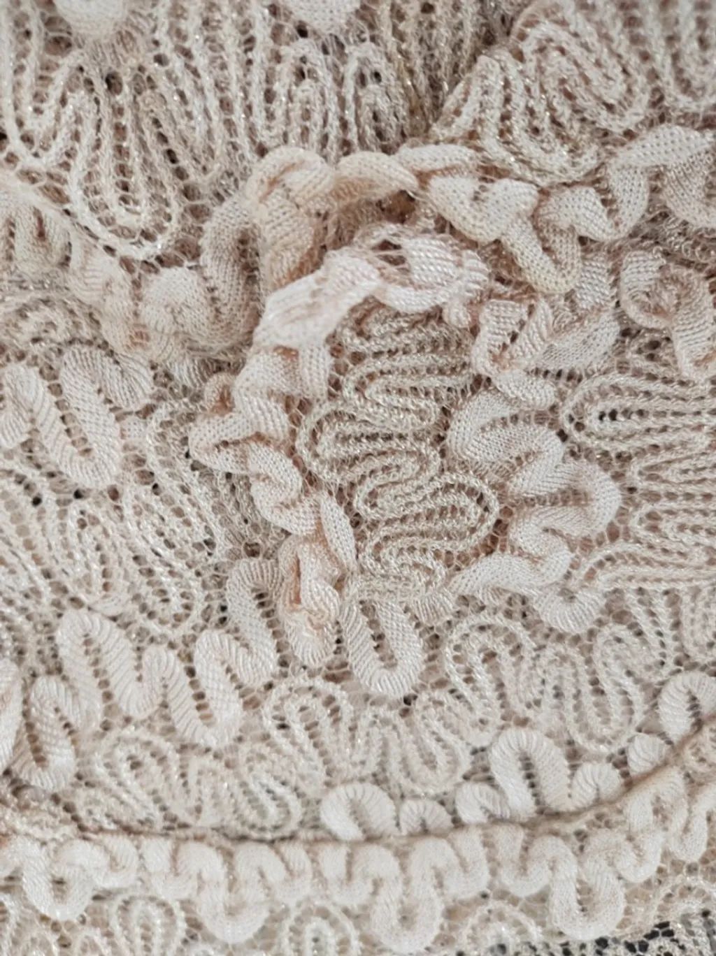 Blusa Guipir com Brilho Dourado - Tam. G