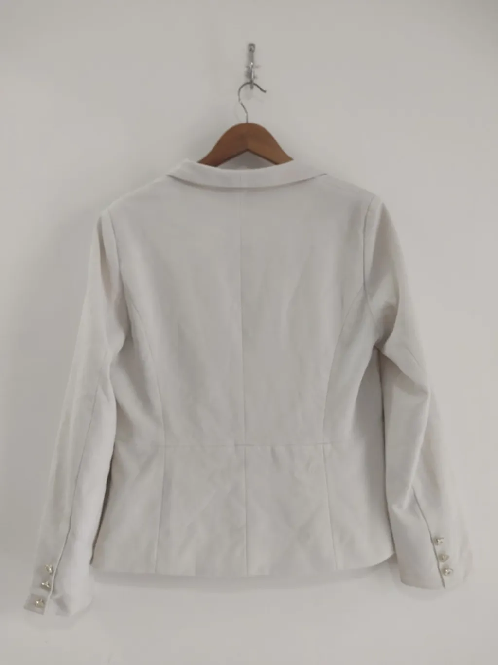 Blazer de Alfaiataria Off White Yessica - Tam. G