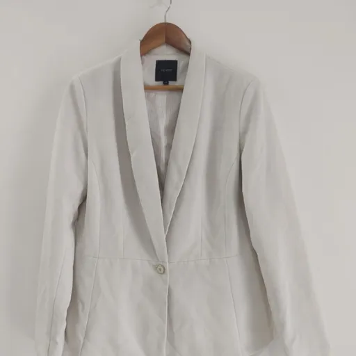 Blazer de Alfaiataria Off White Yessica - Tam. G