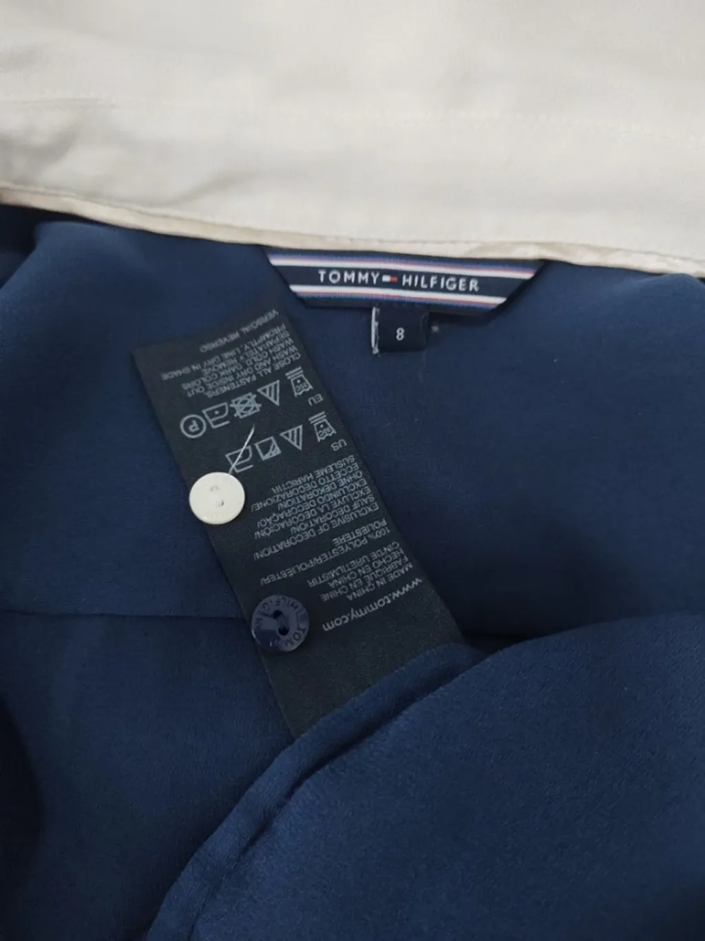 Camisa Marinho e Branca TOMMY HILFIGER - Tam. M