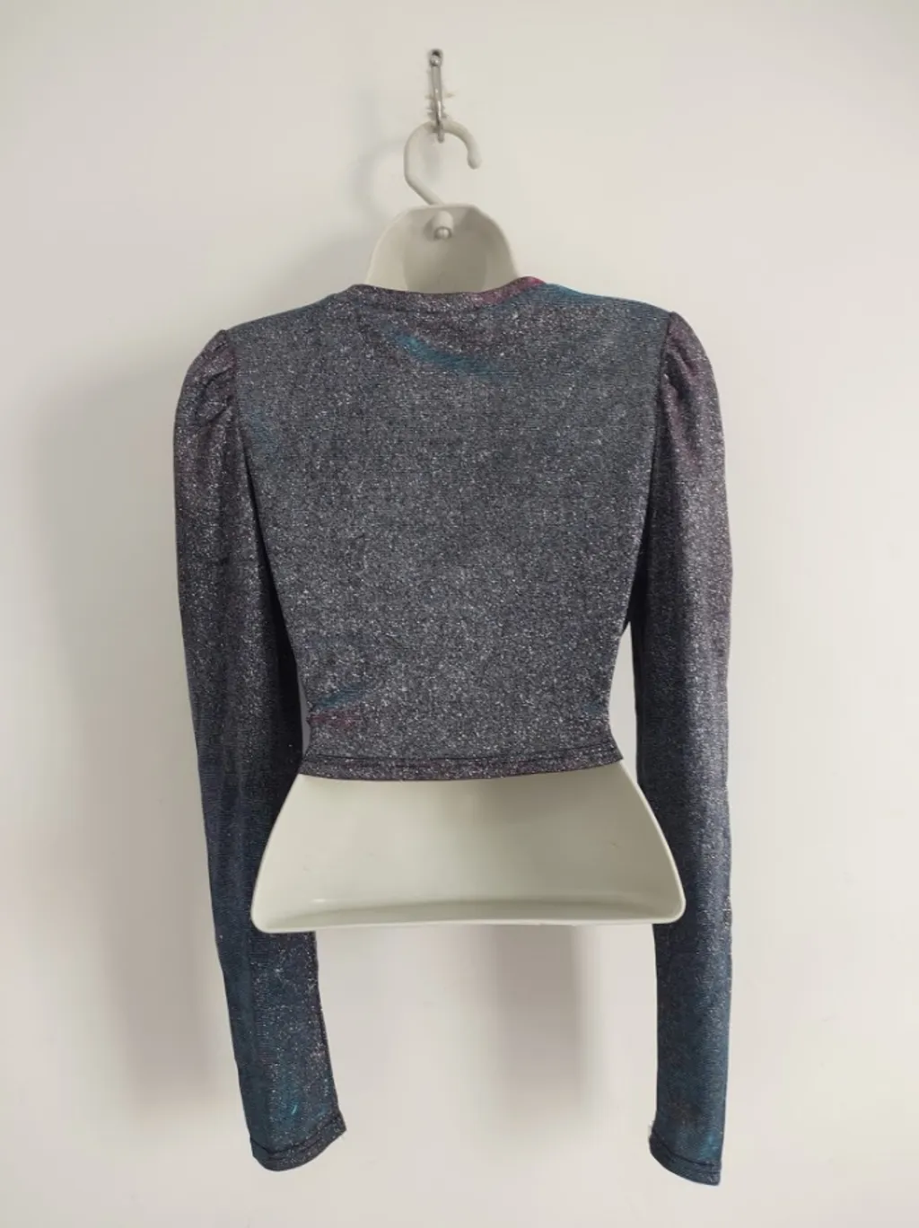 Cropped Brilho Holográfico SHEIN - Tam. M