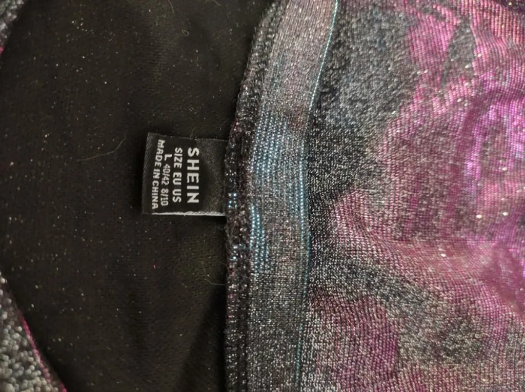 Cropped Brilho Holográfico SHEIN - Tam. M