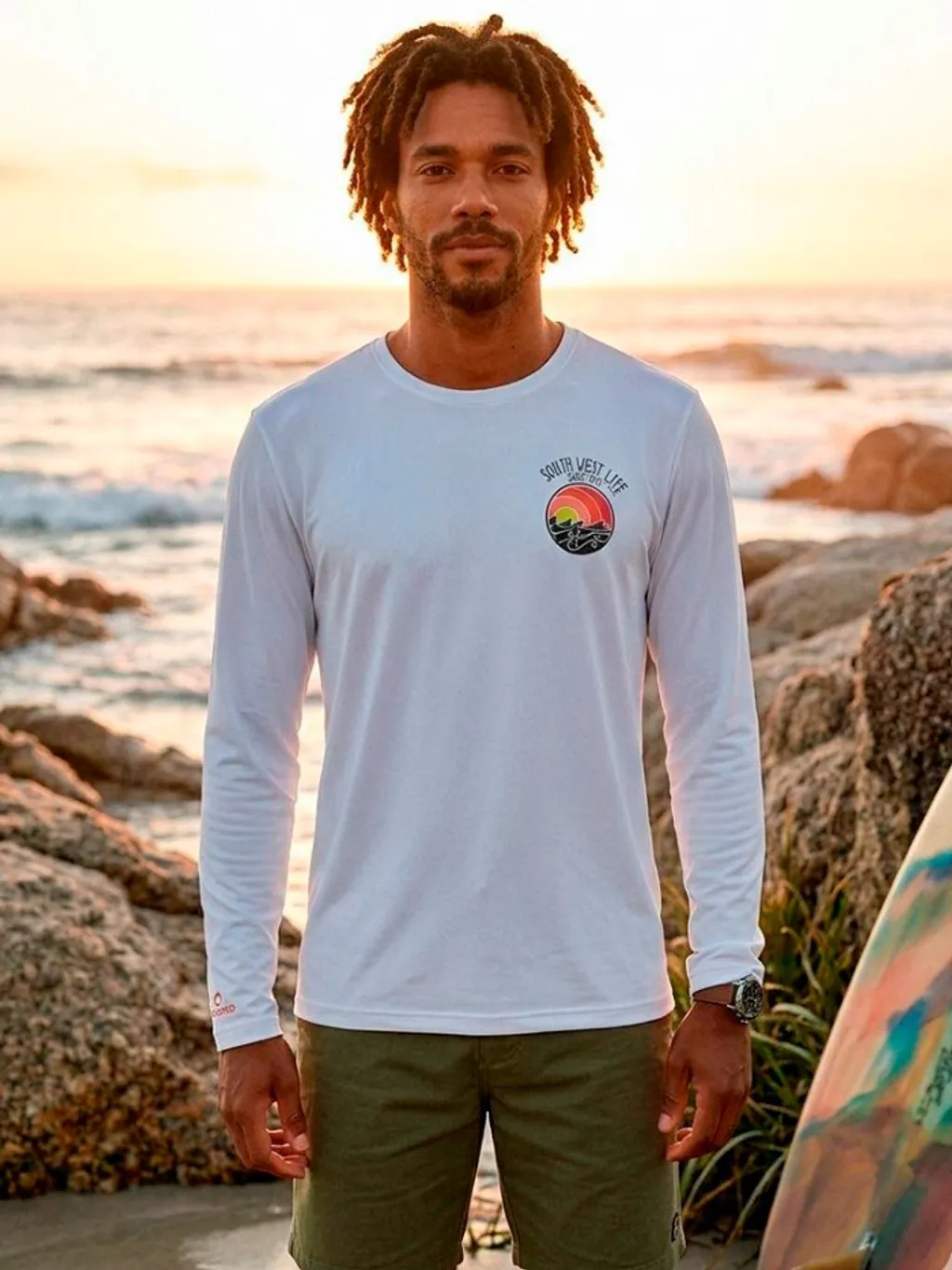 Camiseta com proteção UV 50 - Decathlon - Tam. M