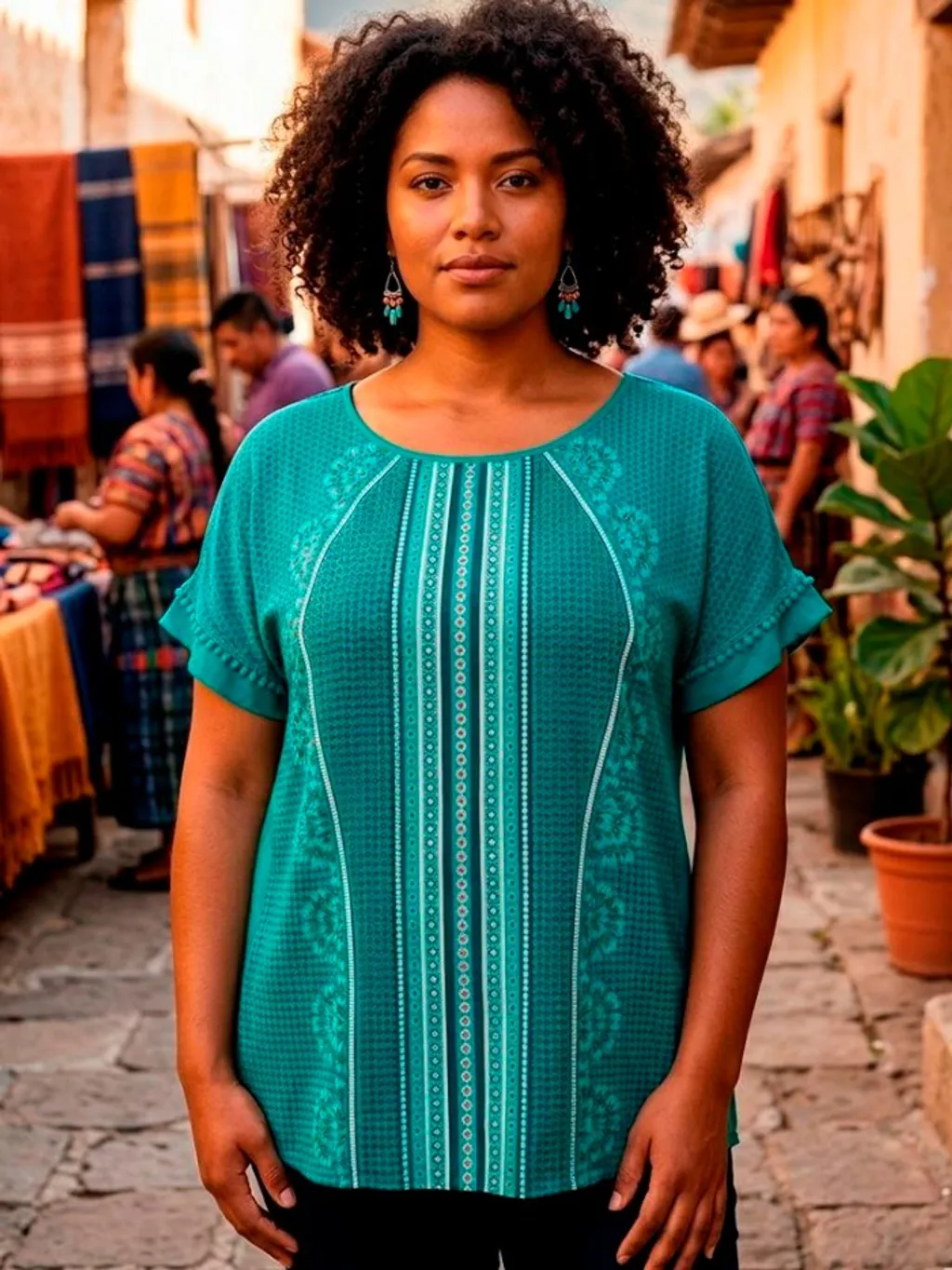 Blusa Verde Estampada Malwee - Tam. G