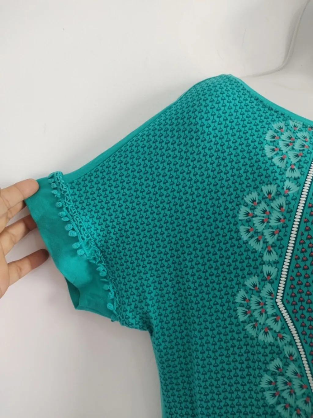 Blusa Verde Estampada Malwee - Tam. G