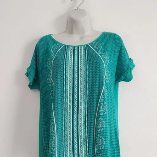 Blusa Verde Estampada Malwee - Tam. G