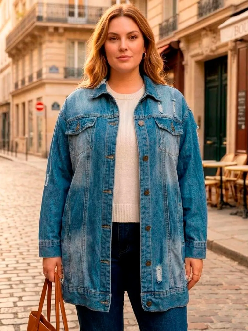 Jaqueta Jeans Feminina Shein - Tam. G