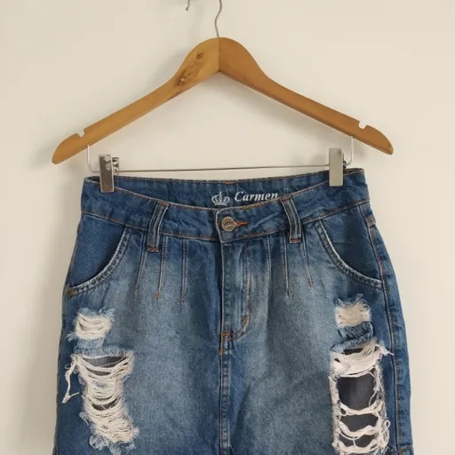 Saia Jeans Destroyed - Tam. 36