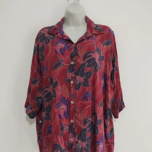 Camisa Pink Floral - Tam. XGG