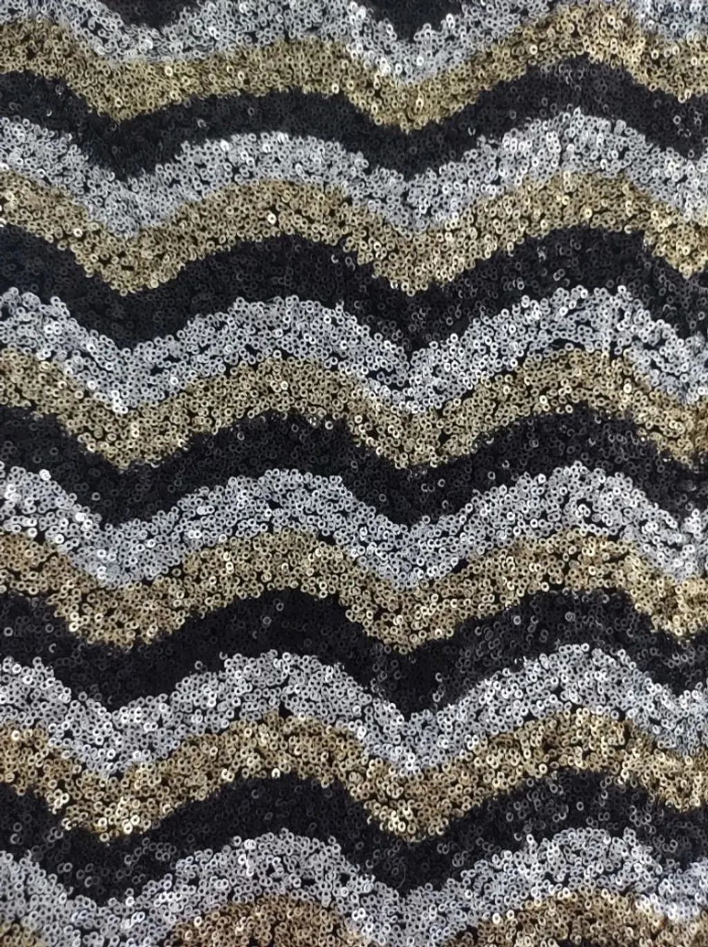 Saia Zigue Zague Paetês - Tam. 42