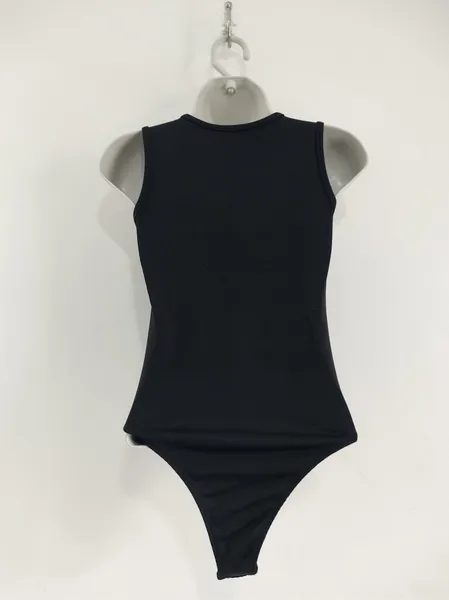Body Decote V Tule Com Estampa Abstrata - Tam. P