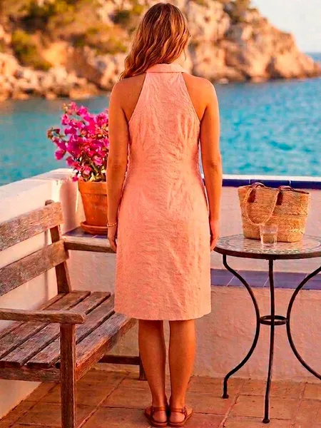 Vestido Chemise Bordado Paisley - Tam. G
