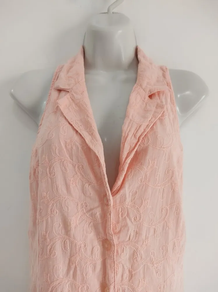 Vestido Chemise Bordado Paisley - Tam. G