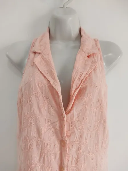 Vestido Chemise Bordado Paisley - Tam. G