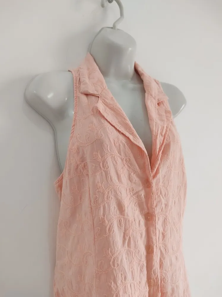 Vestido Chemise Bordado Paisley - Tam. G