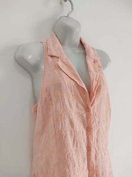 Vestido Chemise Bordado Paisley - Tam. G