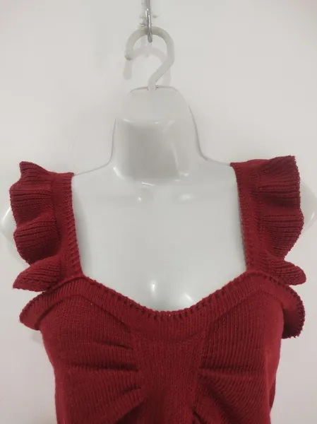 Cropped de Tricô Alça Babado - Tam. M