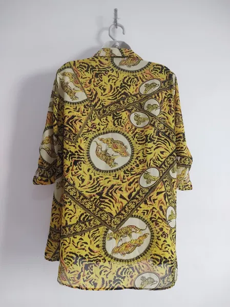 Camisa Amarela Estampada - Tam. G