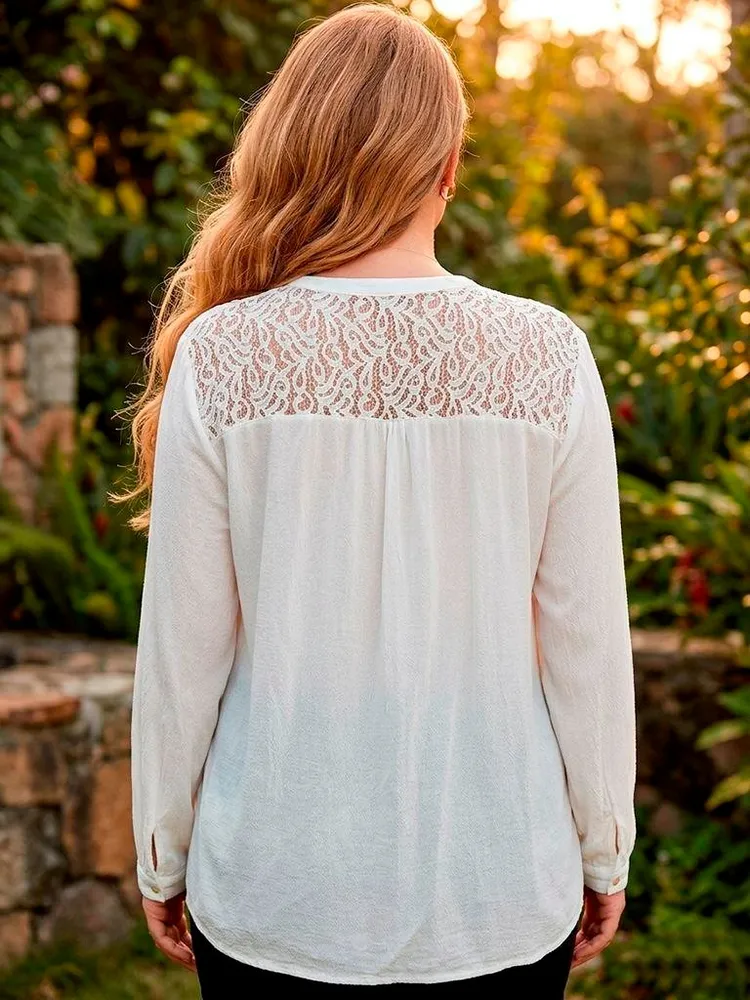 Blusa Pérola Renda - Tam. G