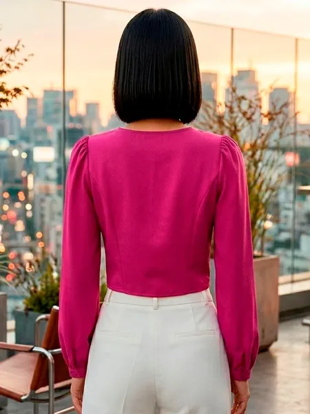 Cropped Fucsia SHEIN - Tam. P