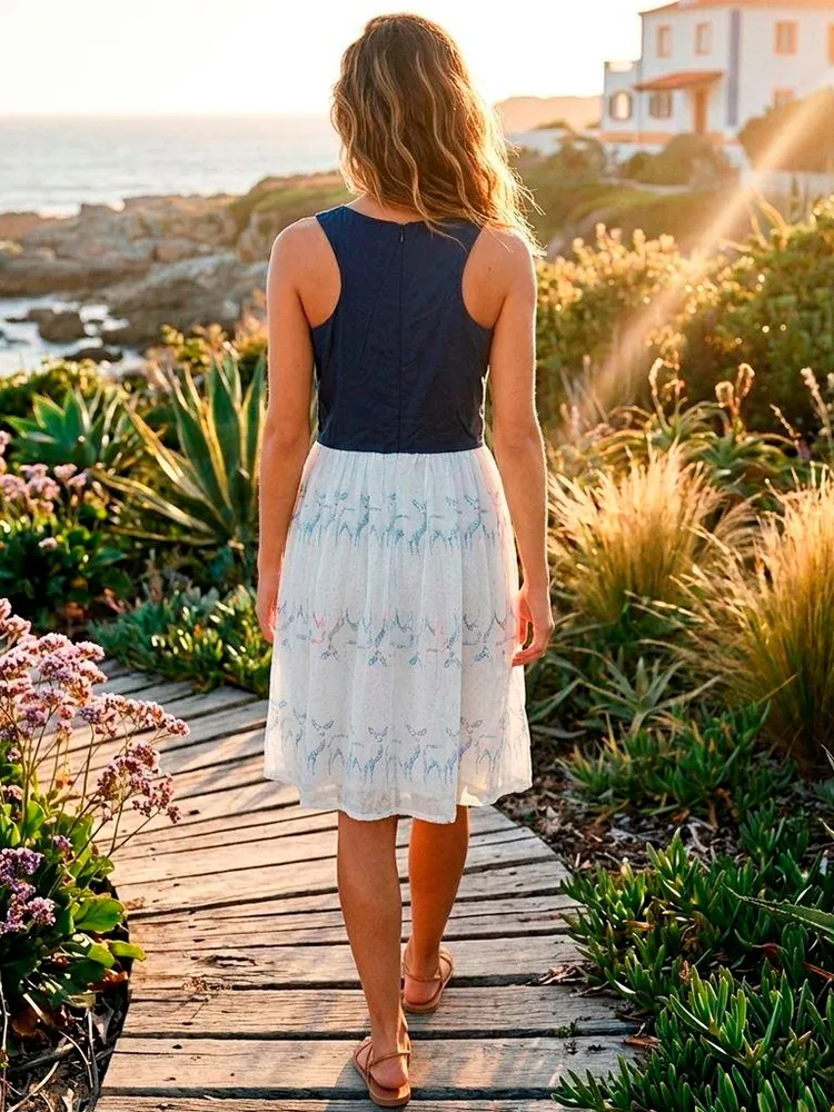 Vestido Bordado Recortes Antix - Tam. P