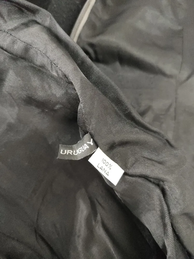 Vestido Preto de Lã Batida Importado - Tam. P