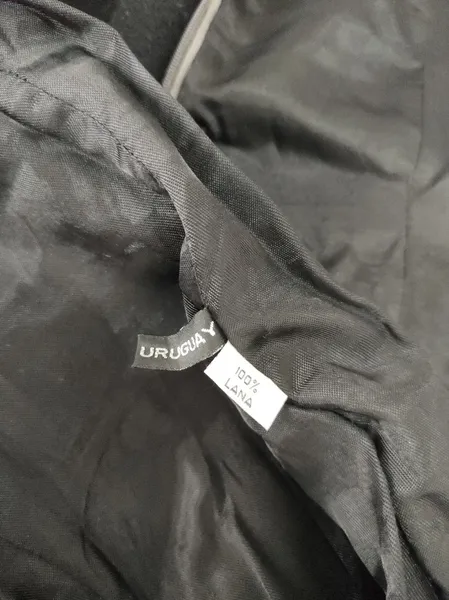 Vestido Preto de Lã Batida Importado - Tam. P