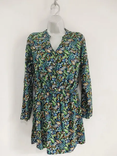 Vestido Manga Longa Paisley - Tam. M
