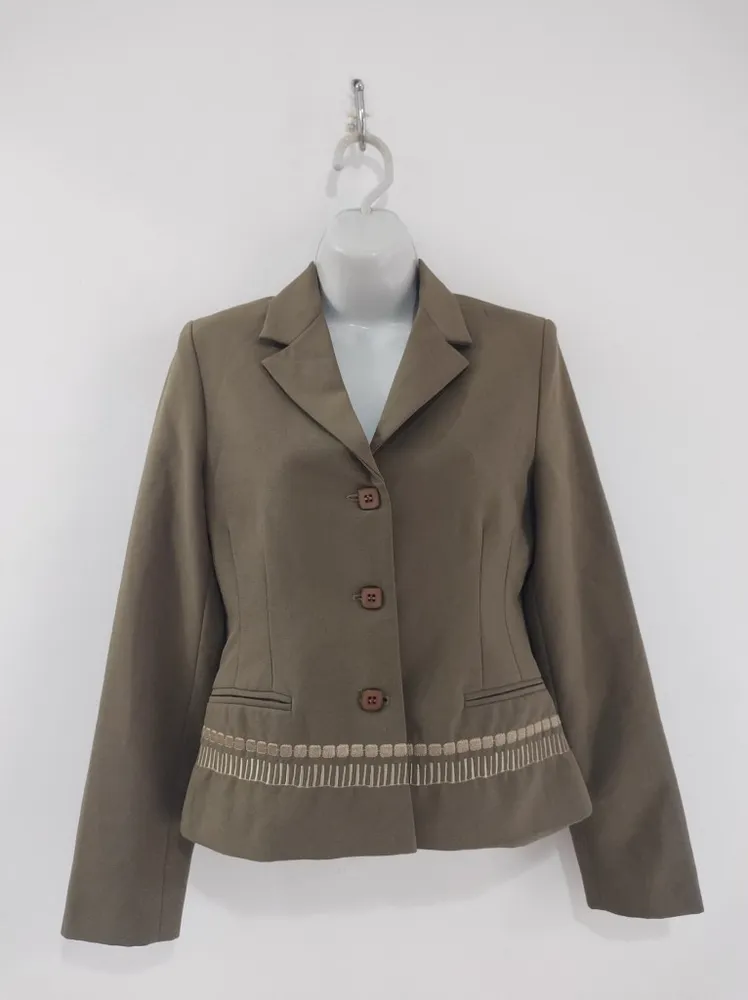 Blazer de Alfaiataria Bordado - Tam. P