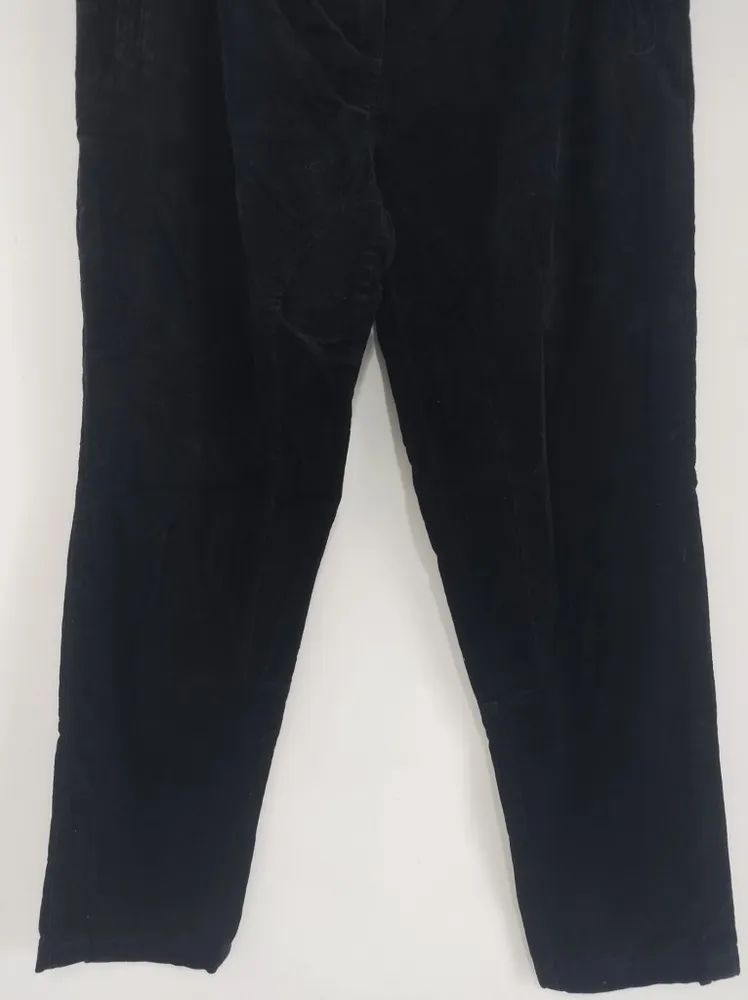 Calça Preta de Veludo Cotelê - Tam. 42