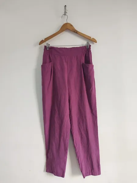 Calça Roxa de Suede - Tam. M