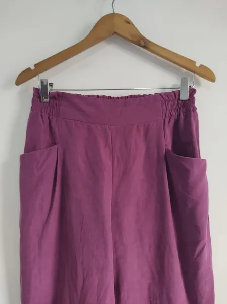 Calça Roxa de Suede - Tam. M