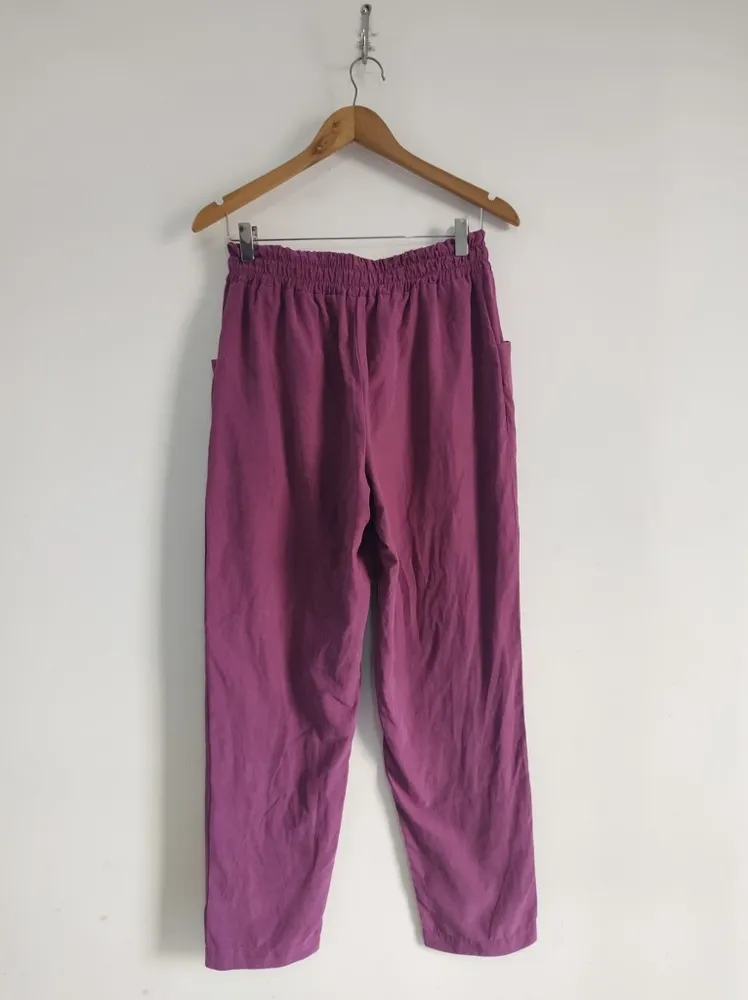 Calça Roxa de Suede - Tam. M