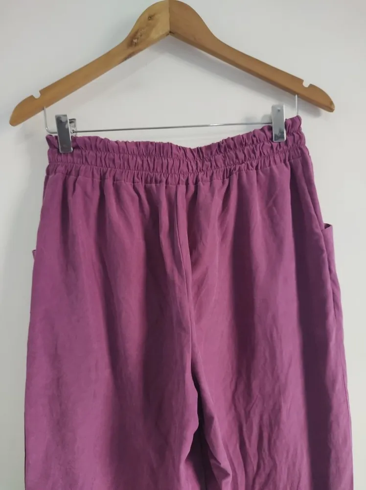 Calça Roxa de Suede - Tam. M