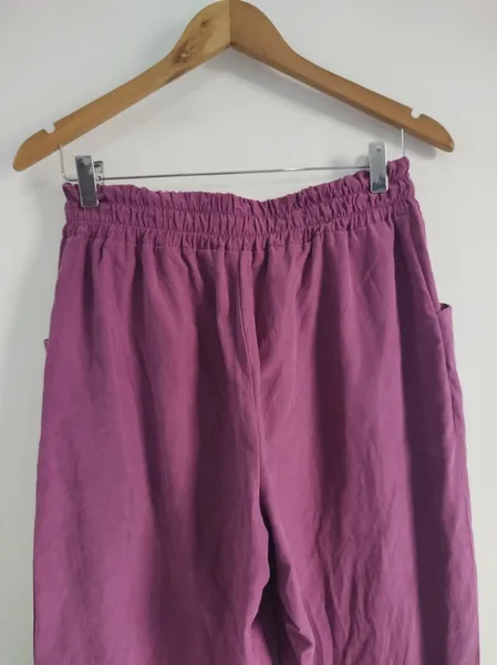 Calça Roxa de Suede - Tam. M