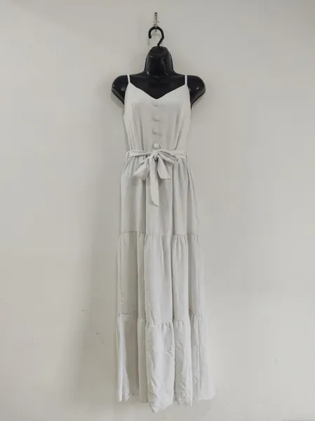 Vestido Duna Off White Longo - Tam. M