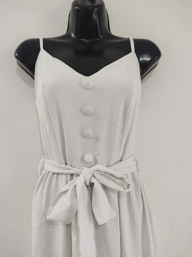Vestido Duna Off White Longo - Tam. M